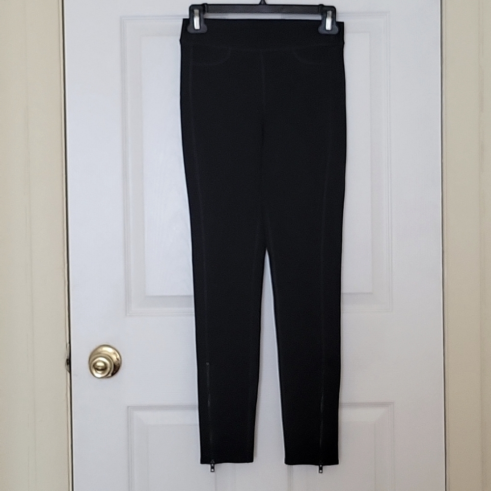 rag & bone Black Slim Ankle Zip Pants